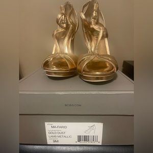 Worn once in Dallas to Casino night. Comfortable for the heel height.